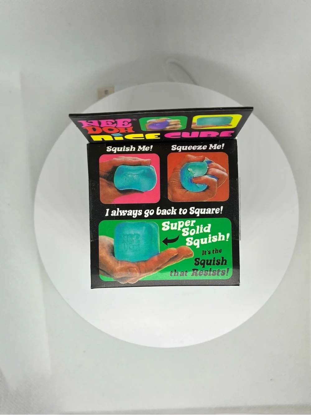 🧊 NeeDoh Nice Cube – Blue Super Solid Squish! 💙